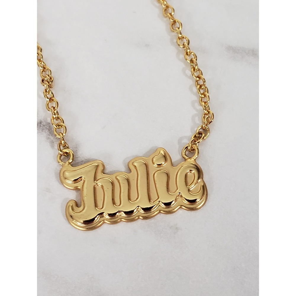 American Girl Doll Julie Meet Name Necklace Historical EX - Picture 2 of 5